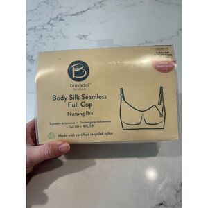 NWT Bravado Designs Body Silk Seamless Nursing Bra Lipstick Pink Size L Full Cup